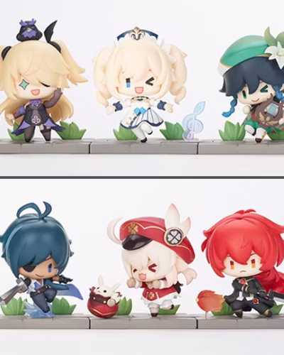 Genshin Impact Battle Scene Series Mondstadt Edition Box of 6 Random Figures