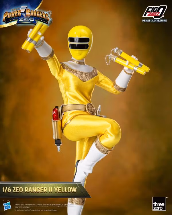 Power Rangers Zeo FigZero Zeo Ranger II Yellow 1/6 Scale Figure - Bild 5