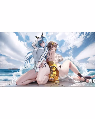 Goddess of Victory: Nikke XXL Mousepad Helm & Anis