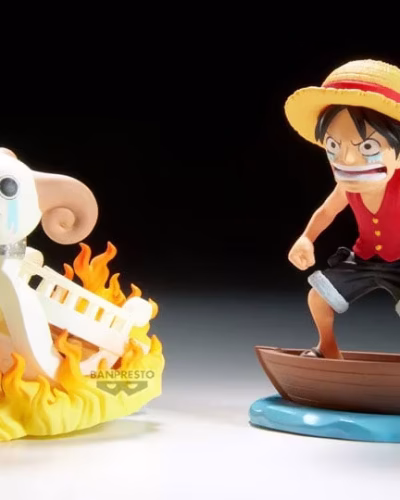 One Piece World Collectable Figure Log Stories Monkey D. Luffy & Going Merry