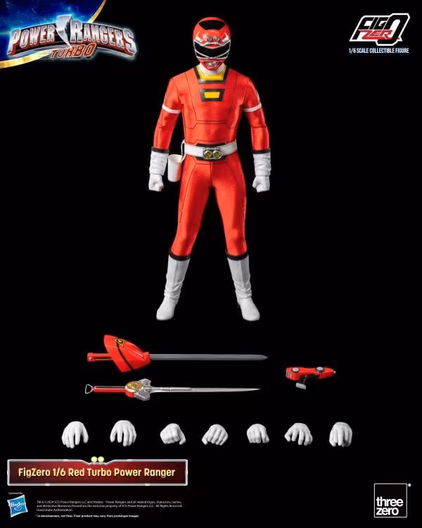 Power Rangers Turbo FigZero Red Turbo Ranger 1/6 Scale Figure - Bild 8