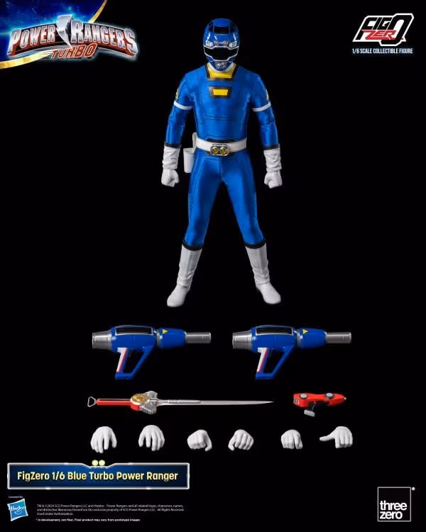 Power Rangers Turbo FigZero Blue Turbo Ranger 1/6 Scale Figure - Bild 8