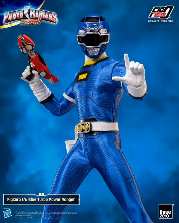 Power Rangers Turbo FigZero Blue Turbo Ranger 1/6 Scale Figure - Bild 6