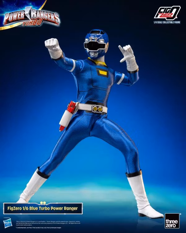 Power Rangers Turbo FigZero Blue Turbo Ranger 1/6 Scale Figure - Bild 7