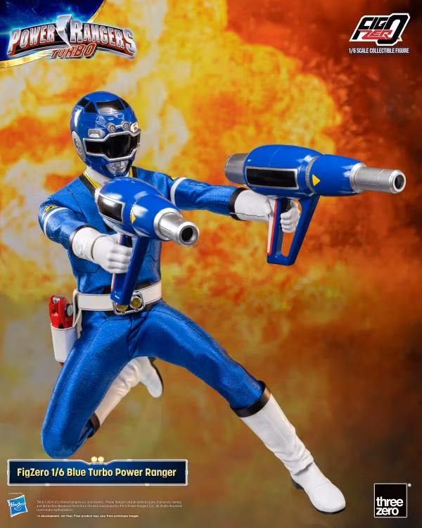 Power Rangers Turbo FigZero Blue Turbo Ranger 1/6 Scale Figure - Bild 4