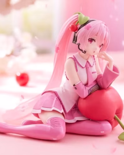 Vocaloid Desktop Cute Sakura Miku (Cherry Cushion Ver.)