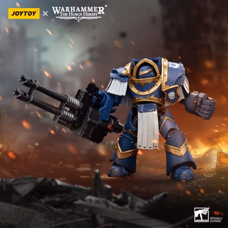 Warhammer: The Horus Heresy Ultramarines Cataphractii Terminator Squad Terminator with Reaper Autocannon 1/18 Scale Action Figure - Bild 2