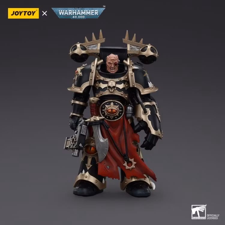 Warhammer 40K Chaos Space Marines Black Legion Chosen with Bolt Pistol and Power Fist 1/18 Scale Action Figure - Image 4
