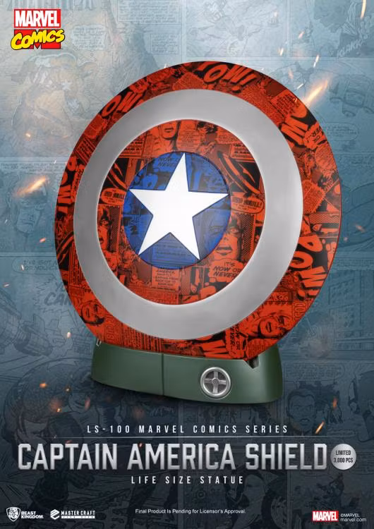 Marvel Comic Series LS-100 Captain America Shield Limited Edition Life-Size Statue - Bild 2