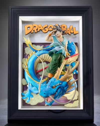 Dragon Ball Tamashii Art Goku and Dragon 3D Wall Art