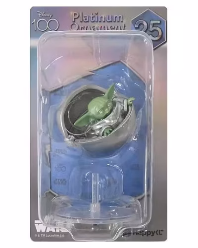 Disney Platinum Ornament 2023 Grogu Figure