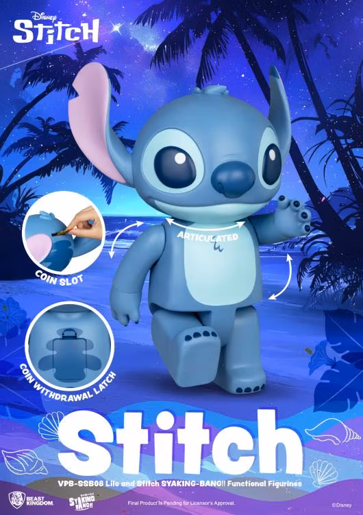 Lilo & Stitch Syaking-Bang!! Stitch Vinyl Piggy Bank - Image 4