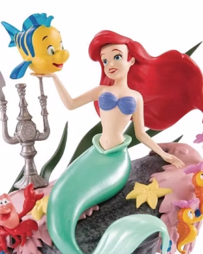 The Little Mermaid D-Stage DS-012 Ariel and Flounder Statue