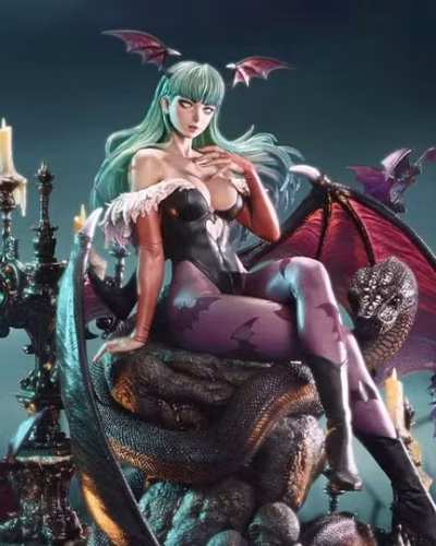 Darkstalkers Real Elite Masterline Morrigan 1/4 Scale Limited Edition Statue (With Bonus)