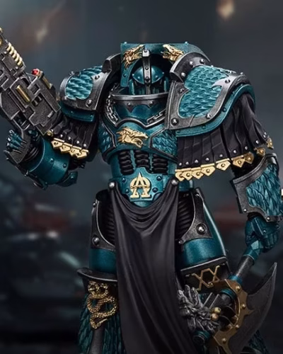 Warhammer: The Horus Heresy Alpha Legion Lernaean Terminator with Volkite Charger 1/18 Scale Action Figure