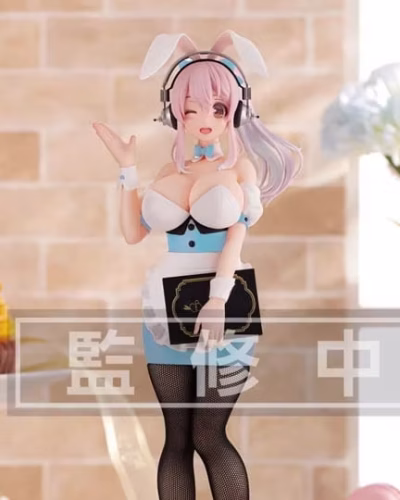 Nitroplus BiCute Bunnies Super Sonico (Waitress Light Blue Color Ver.) Figure