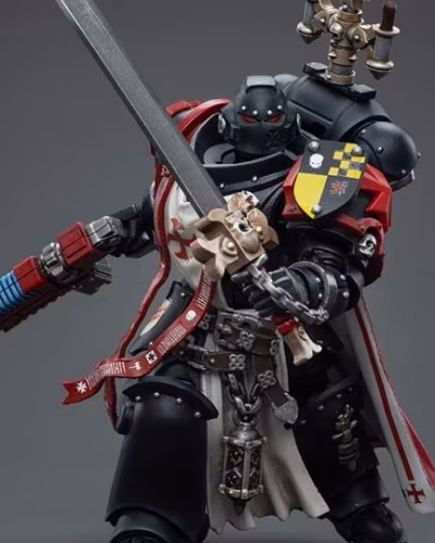 Warhammer 40k Black Templars Sword Brethren Brother Lombast 1/18 Scale Action Figure