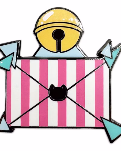 Bee and PuppyCat Bobble Pin Badge Letter