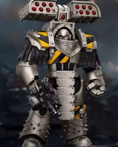 Warhammer: The Horus Heresy Iron Warriors Tyrant Siege Terminator with Rocket Launcher 1/18 Scale Action Figure