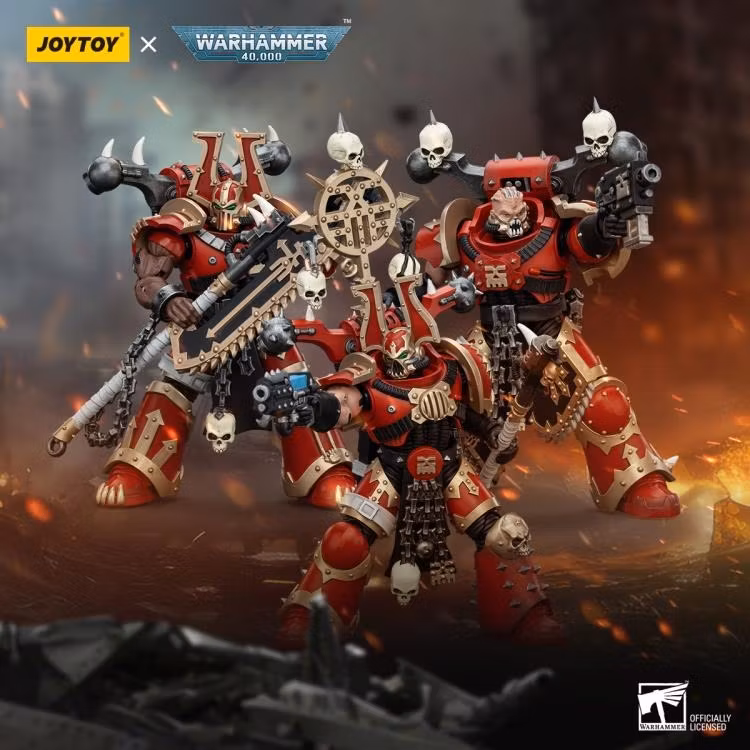 Warhammer 40K World Eaters Khorne Berzerker Eviscerator Chainsword 1/18 Scale Action Figure - Bild 8