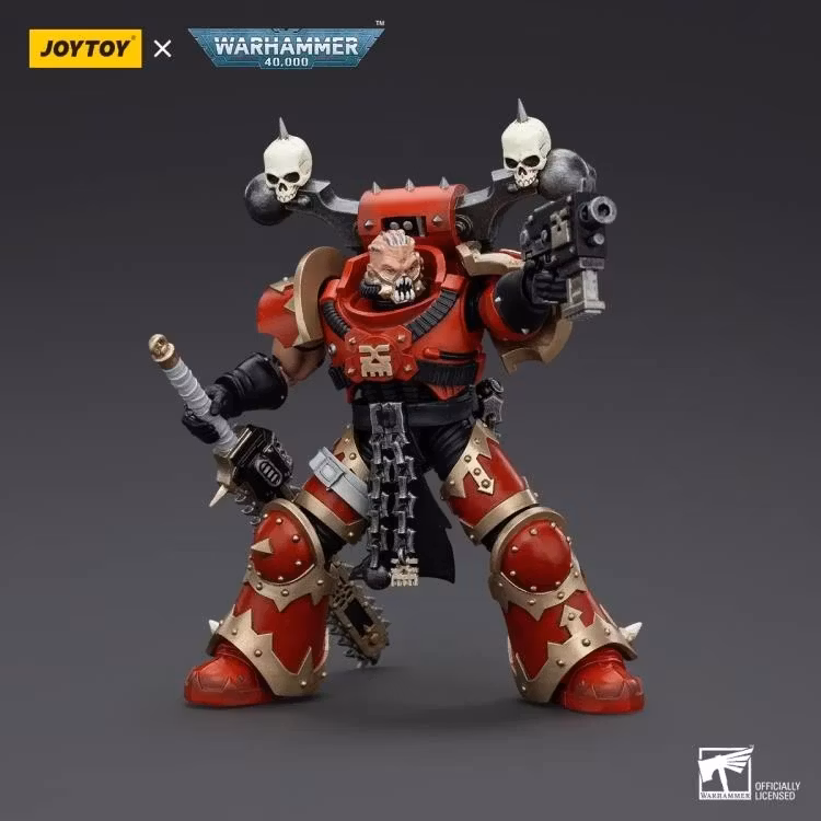 Warhammer 40K World Eaters Khorne Berzerker Eviscerator Chainsword 1/18 Scale Action Figure - Bild 4