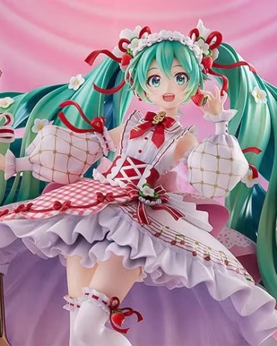 Vocaloid Hatsune Miku Strawberry Motif (15th Anniversary Ver.) 1/7 Scale Figure (Rerelease)