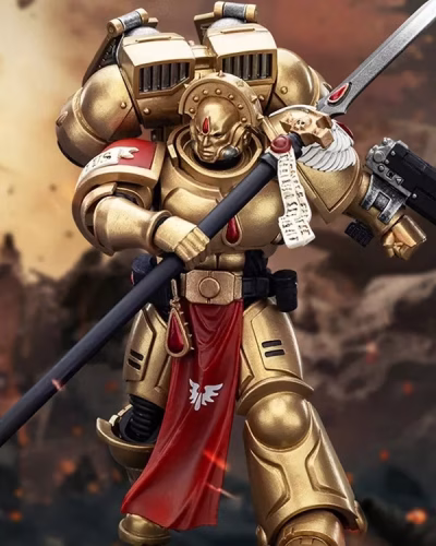 Warhammer 40K Blood Angels Sanguinary Guard 2 with Angelus Boltgun and Encarmine Spear 1/18 Scale Action Figure
