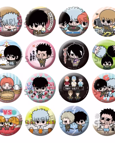 Gintama Enamel Pins Famous Scene Ver. 5 Sets