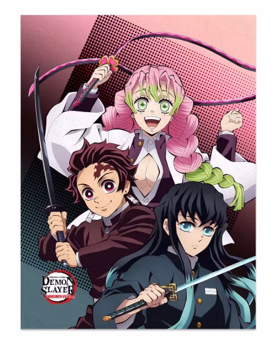 Demon Slayer: Kimetsu no Yaiba blank Tanjiro, Mitsuri, Muichiro 120 x 160 cm
