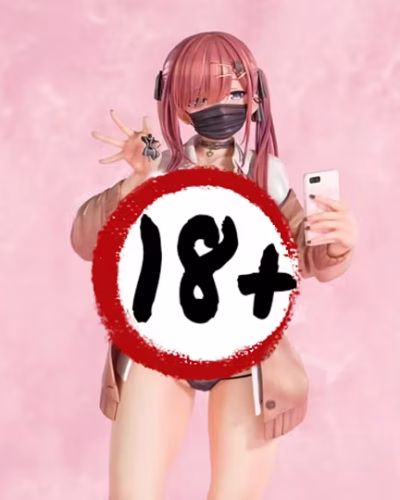 (18+) Nanamakura Illustartion Red-Haired Gyaru-Chan (Mask Ver.) 1/5 Scale Figure