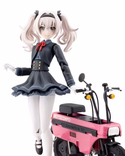 Sousai Shojo Teien Emma Koishikawa with Honda AB12 Motocompo 1/10 Scale Model Kit