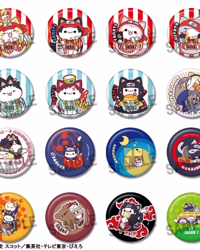 Naruto Mega Cat Project Nyaruto! Enamel Pin Set