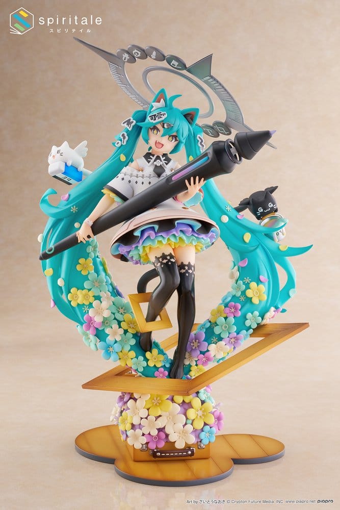Hatsune Miku x Naoki Saito PVC Statue 1/7 My Figure Making! The Painter Ver. 34 cm - Image 3