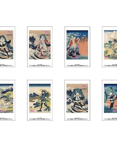 Hatsune Miku×Katsushika Hokusai iXima Instant Photo Card Blind Box Assortment 8pcs