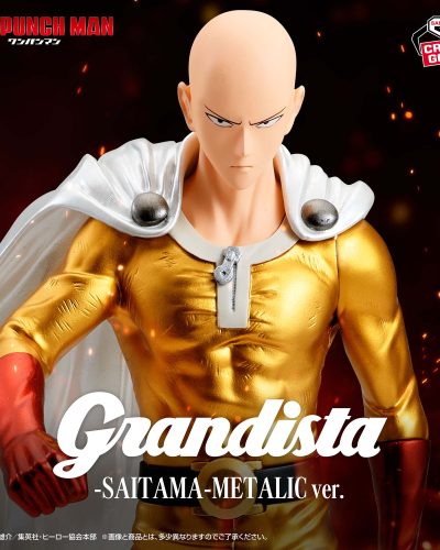 One-Punch Man Grandista Figure Saitama (Metallic Ver.) 27 cm