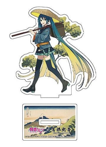 Hatsune Miku x Katsushika Hokusai iXima Die-Cut Acrylic Stand Inume Pass in Kai Province 10 cm