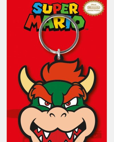 Super Mario Rubber Keychain Bowser 6 cm