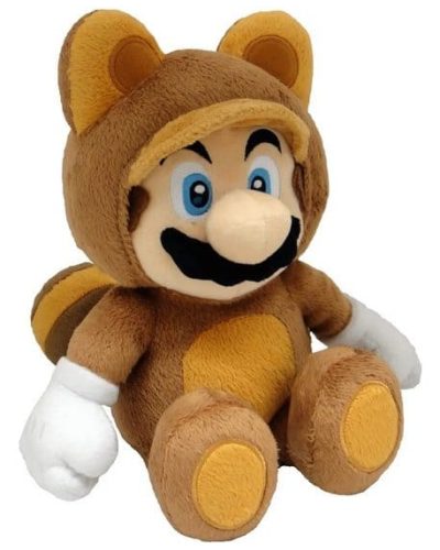 Super Mario Plush Figure Tanooki Mario 22 cm