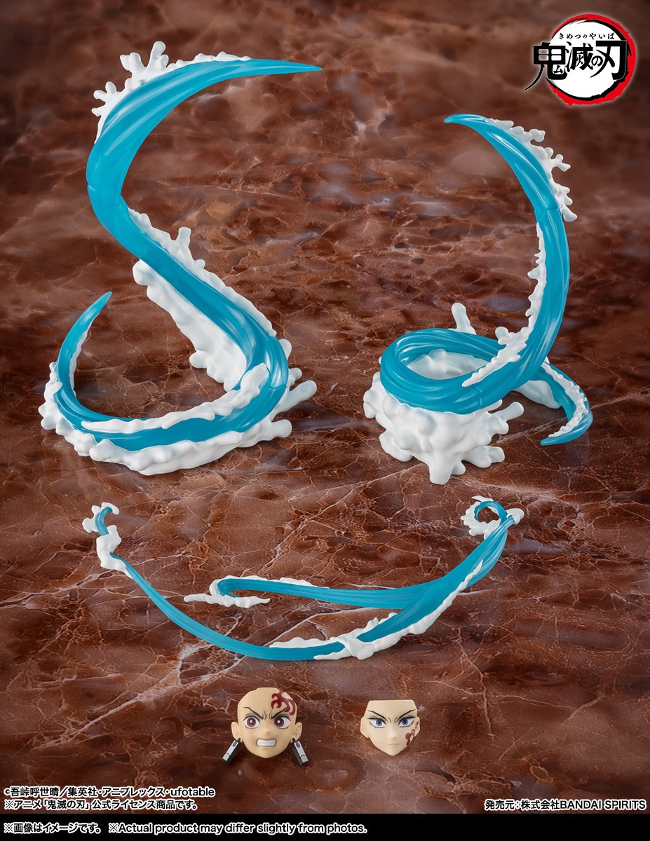 Demon Slayer S.H.Figuarts Tanjiro Kamado & Giyu Tomioka Water Breathing Effect Parts Set (Completed) - Bild 3