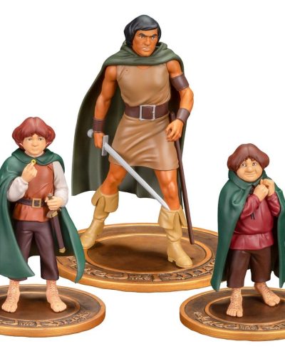 Lord of the Rings Animated Film PVC Figures 3-Pack Frodo, Aragorn, and Samwise