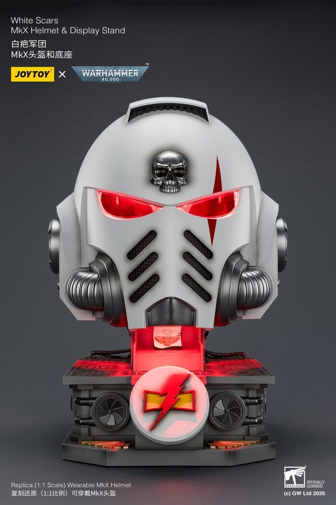 Warhammer 40,000 Helmet with Display Stand White Scars MkX 44 c - Image 7