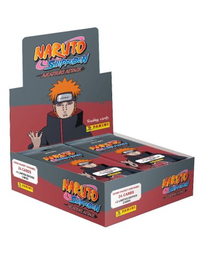 Naruto Shippuden Akatsuki Attack Trading Cards Fat Packs Display (10)