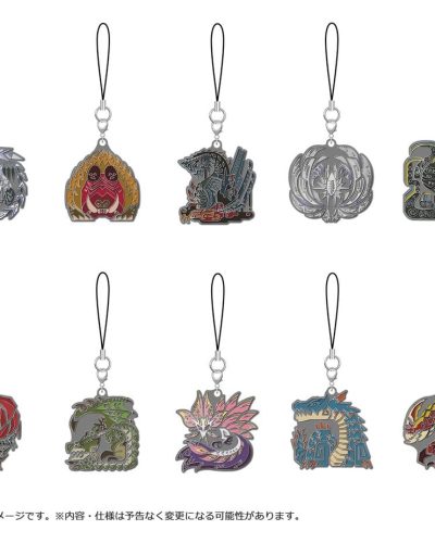 Monster Hunter Wilds Metal Keychain Monster icon Vol. 2 Blind Box Assortment (10)