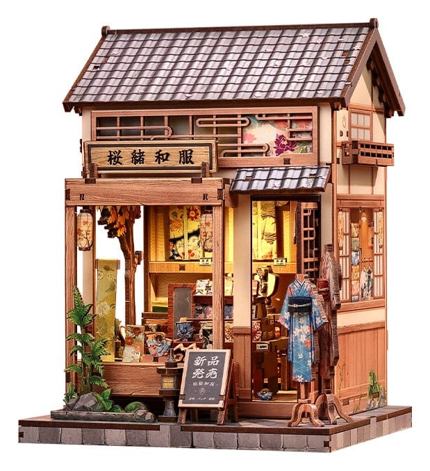 Miniature House Model Kit Sakura O Kimono Shop 19 x 14 cm - Image 22