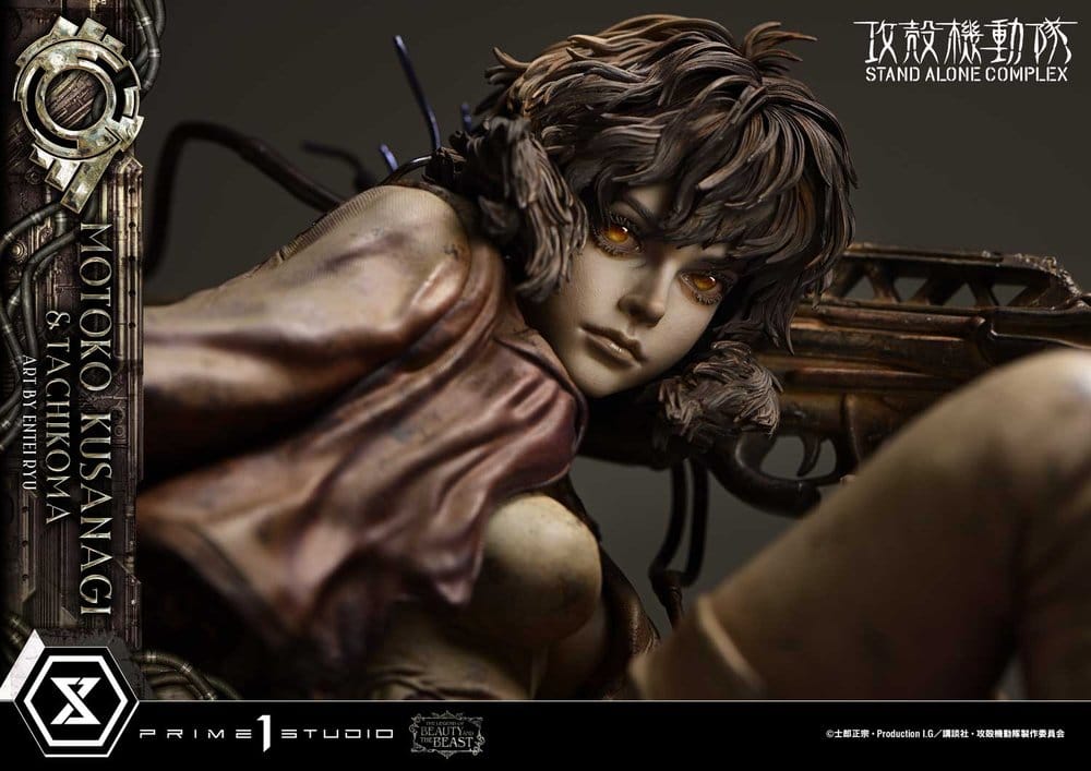 Ghost in the Shell Stand Alone Complex The Legend of Beauty and the Beast Statue 1/4 Motoko Kusanagi & Tachikoma Art by Entei Ryu Bonus Version 53 cm - Bild 10