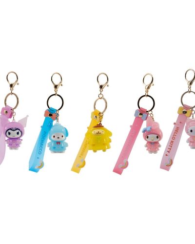 Sanrio Raincoat Series Keychain with Hand Strap Hello Kitty and Friends Display (12)