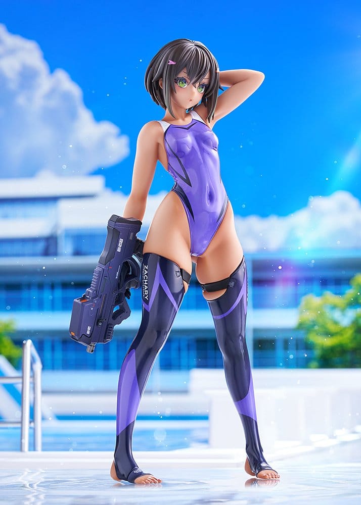 Arms Note PVC Figure 1/7 Buchou-chan of the Swimming Club Purple Swimsuit Ver. 22 cm - Image 8