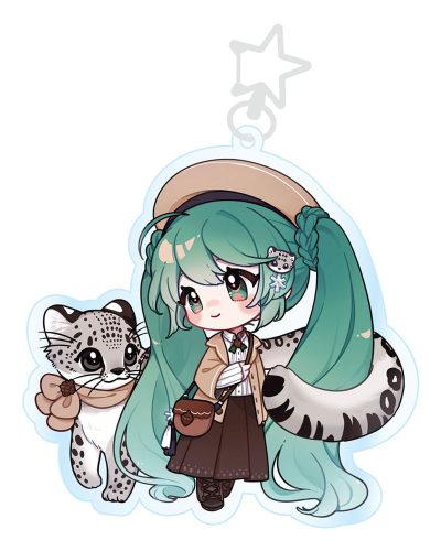 Hatsune Miku Acrylic Keychain Kawaii Winter Time