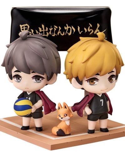 Haikyu!! Qset+ Mini Figures 2-Pack Atsumu Miya & Osamu Miya 8 cm