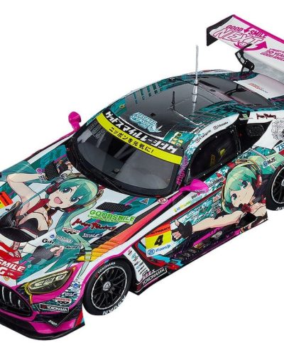 Hatsune Miku GT Project Vehicle 1/43 Good Smile Hatsune Miku AMG 2020 SUPER GT Okayama Test Ver. 11 cm